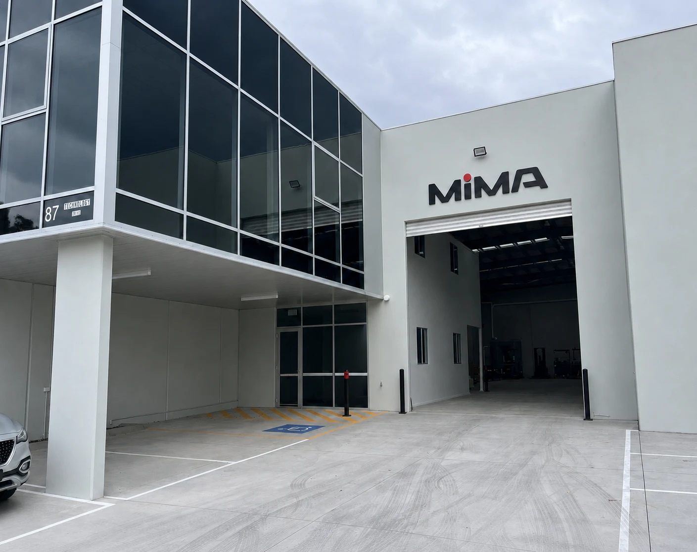 MiMA Australia showroom and electric forklift display