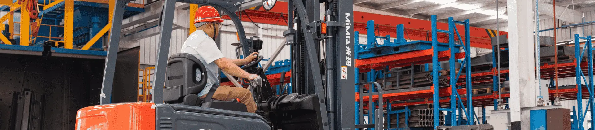 Electric pallet stacker supporting production material flow